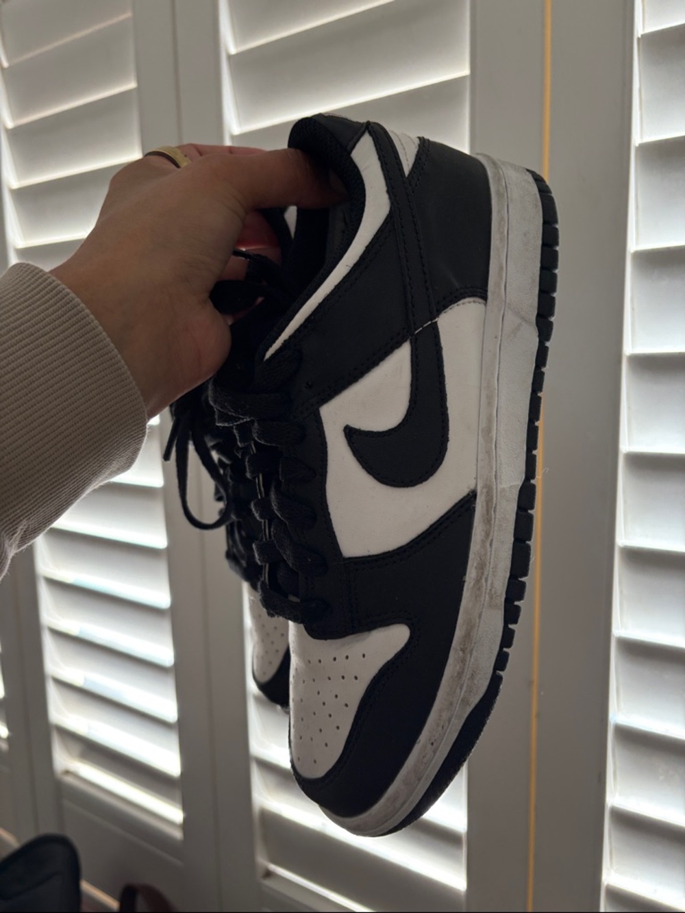 Nike Black and White Low-Top Sneakers